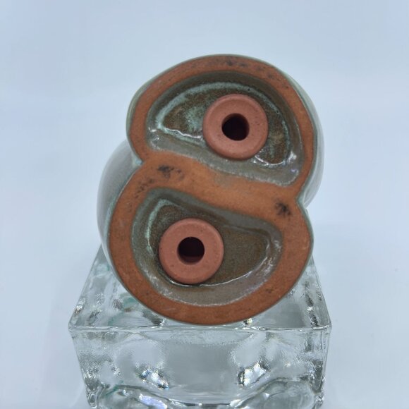 mcm frankoma ceramic "lazy bones" salt and pepper shakers prairie green - Picture 5 of 6